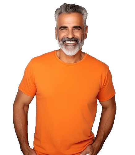 Middle age hispanic man