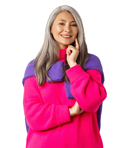 Middle aged Asian lady